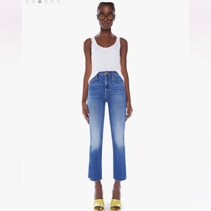 MOTHER denim The Hustler Ankle Fray size 25